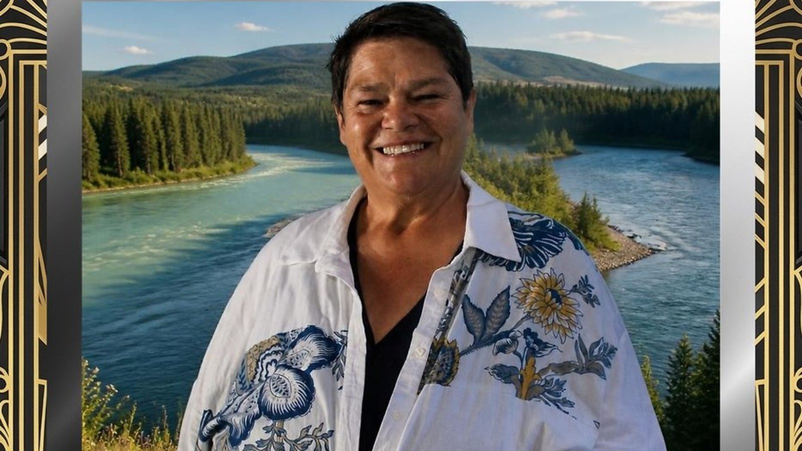 A guest portrait from National Indigenous Peoples Day 2026, finished in a custom Raven's Occasions overlay